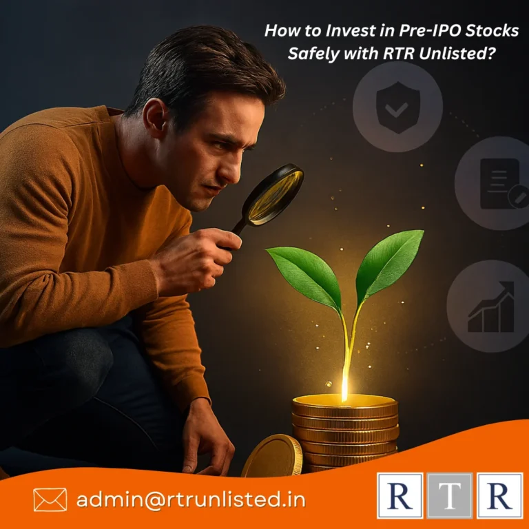 Investor researching how to invest in pre-IPO stocks safely with RTR Unlisted platform India